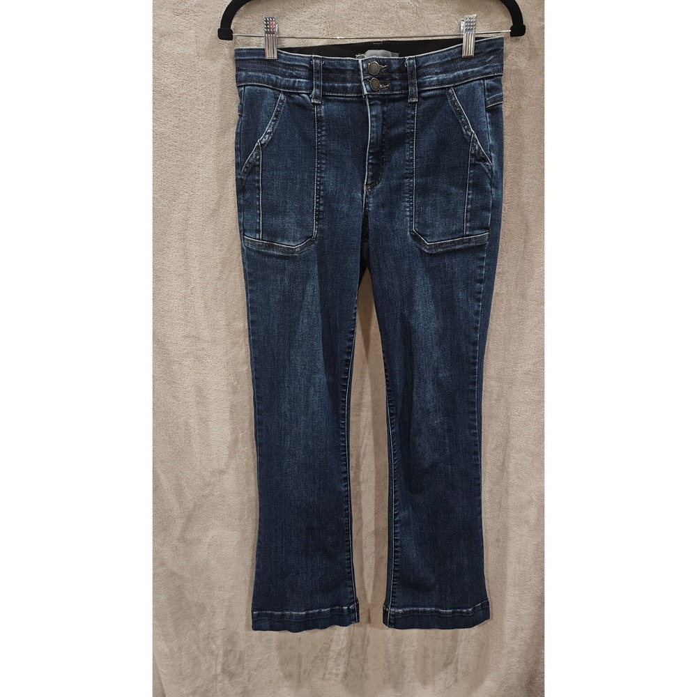 Wit & Wisdom Ab-Solution Jeans 6 Mid Rise Bootcut Utility Pocket Stretch Denim